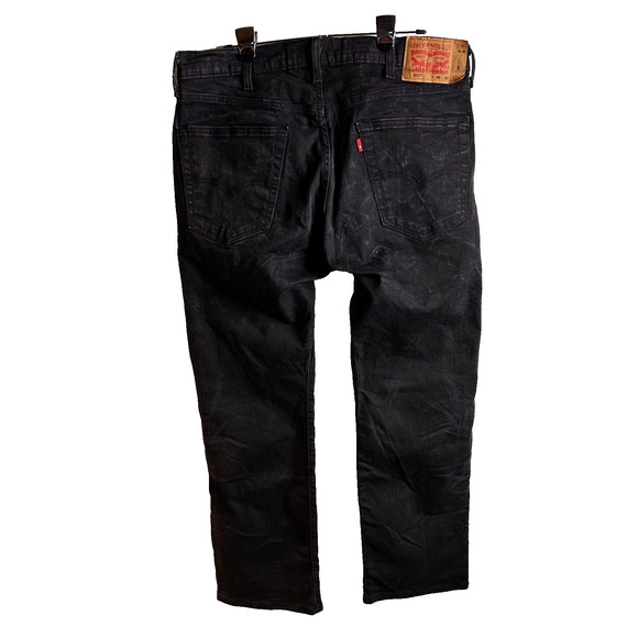 levi’s 501 rigid black jeans w38 l30 made in egypt blank red tab rare unworn - Picture 1 of 16